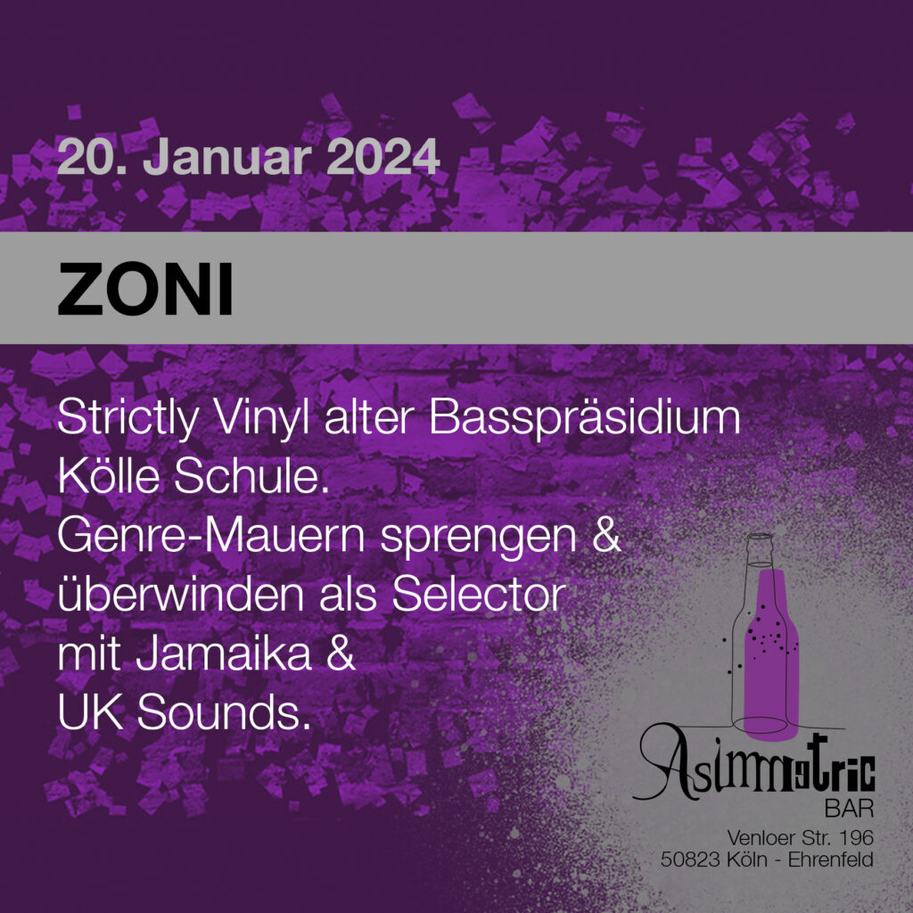 Asimmetric Bar - Zoni / Basspräsidium - 20.1.2024